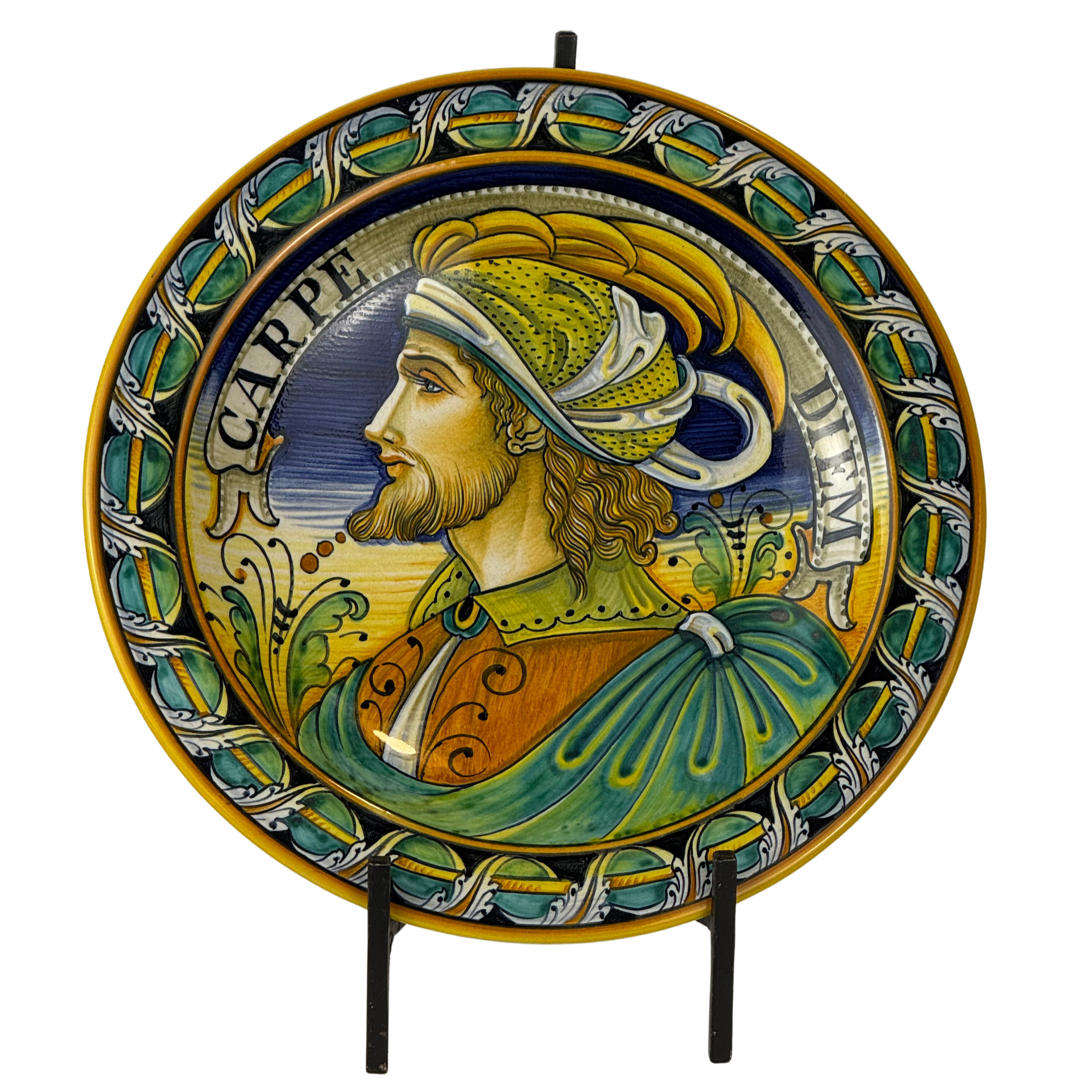 Piatto figura uomo Carpe Diem - Ø25 cm