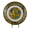 Plate featuring man Carpe Diem - Ø35 cm
