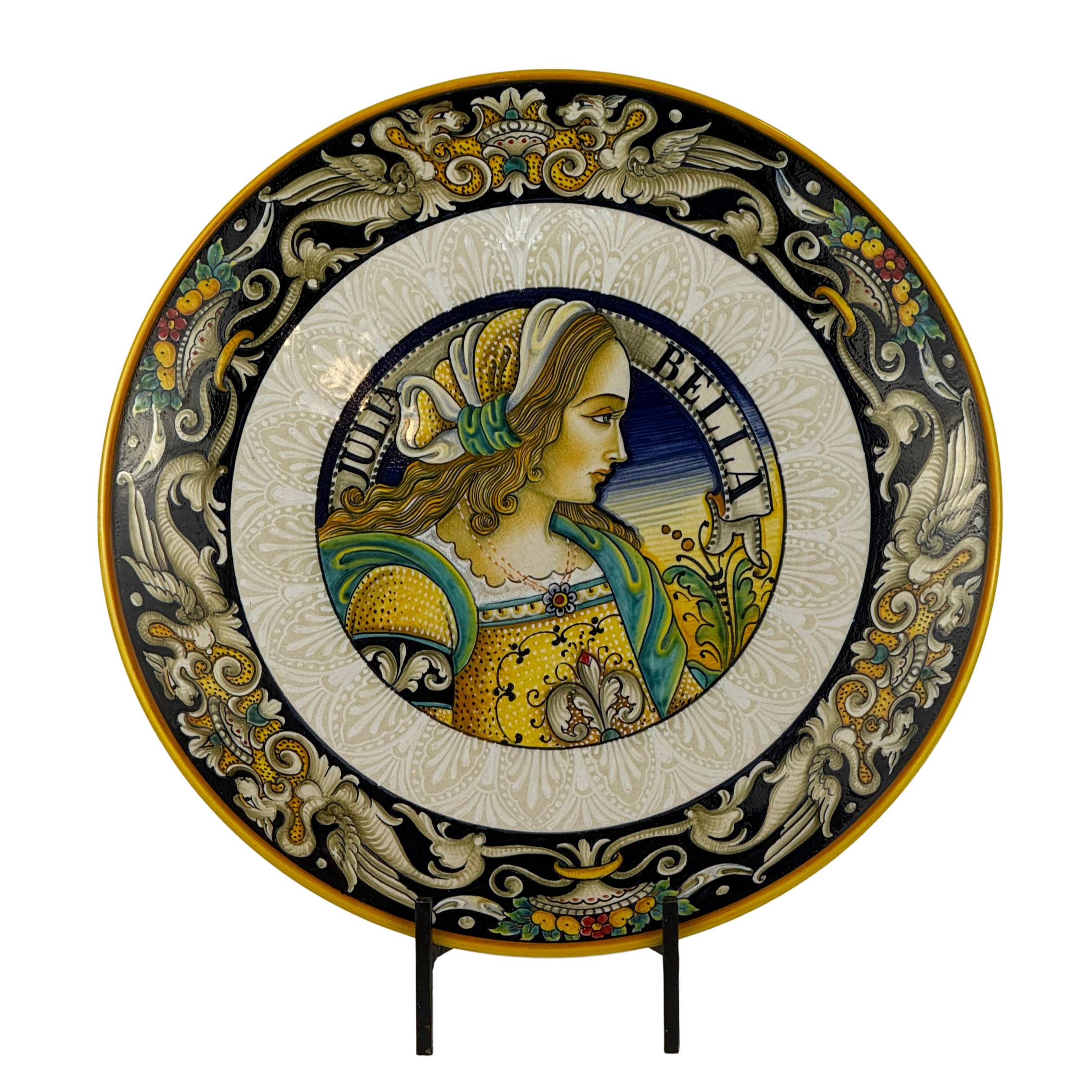 Piatto figura donna Julia Bella - Ø35 cm