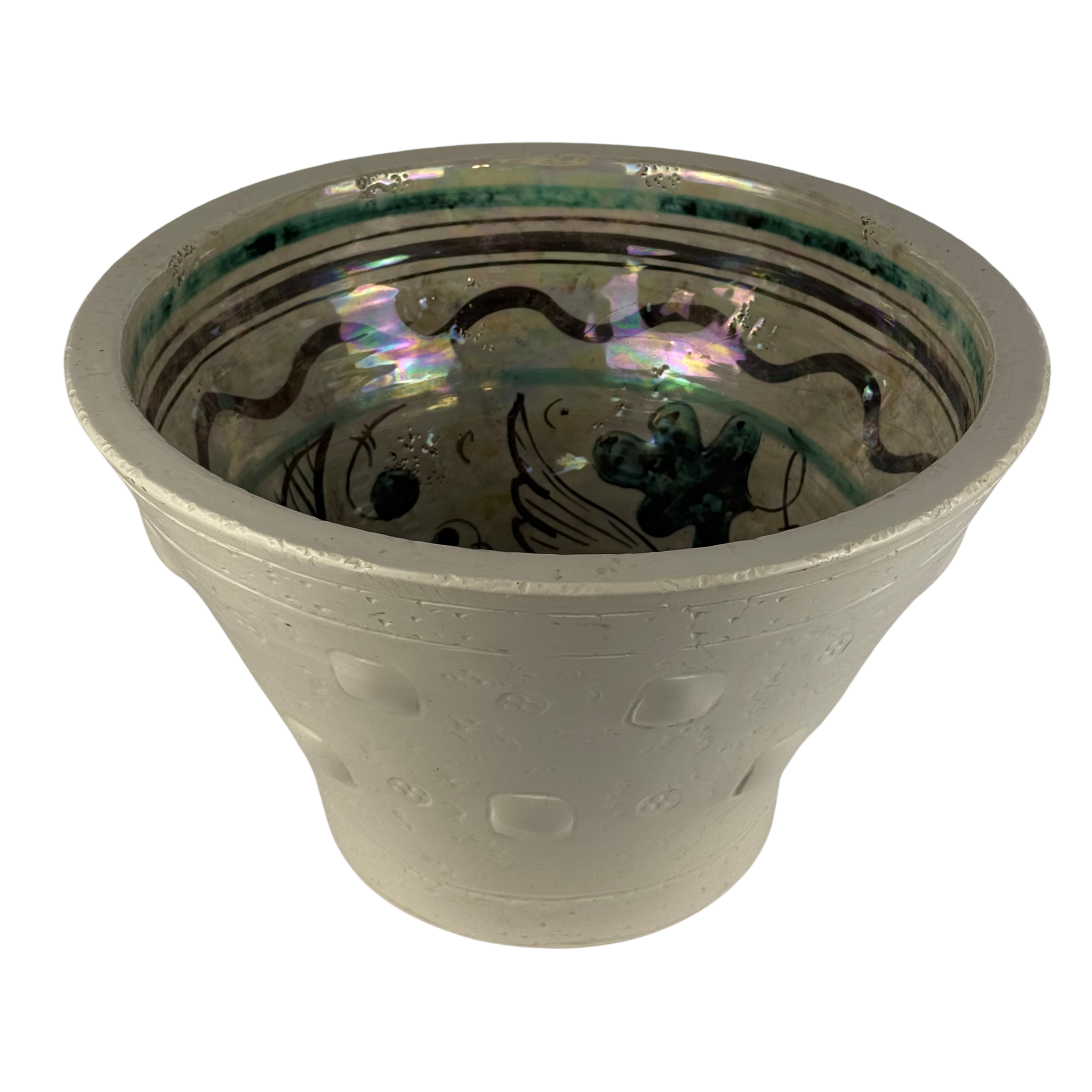 Vaso con Pesce Verde