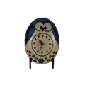 Orologio ovale gufo piccolo blù