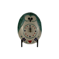 Oval small green owl watch