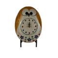 Orologio ovale gufo grande giallo