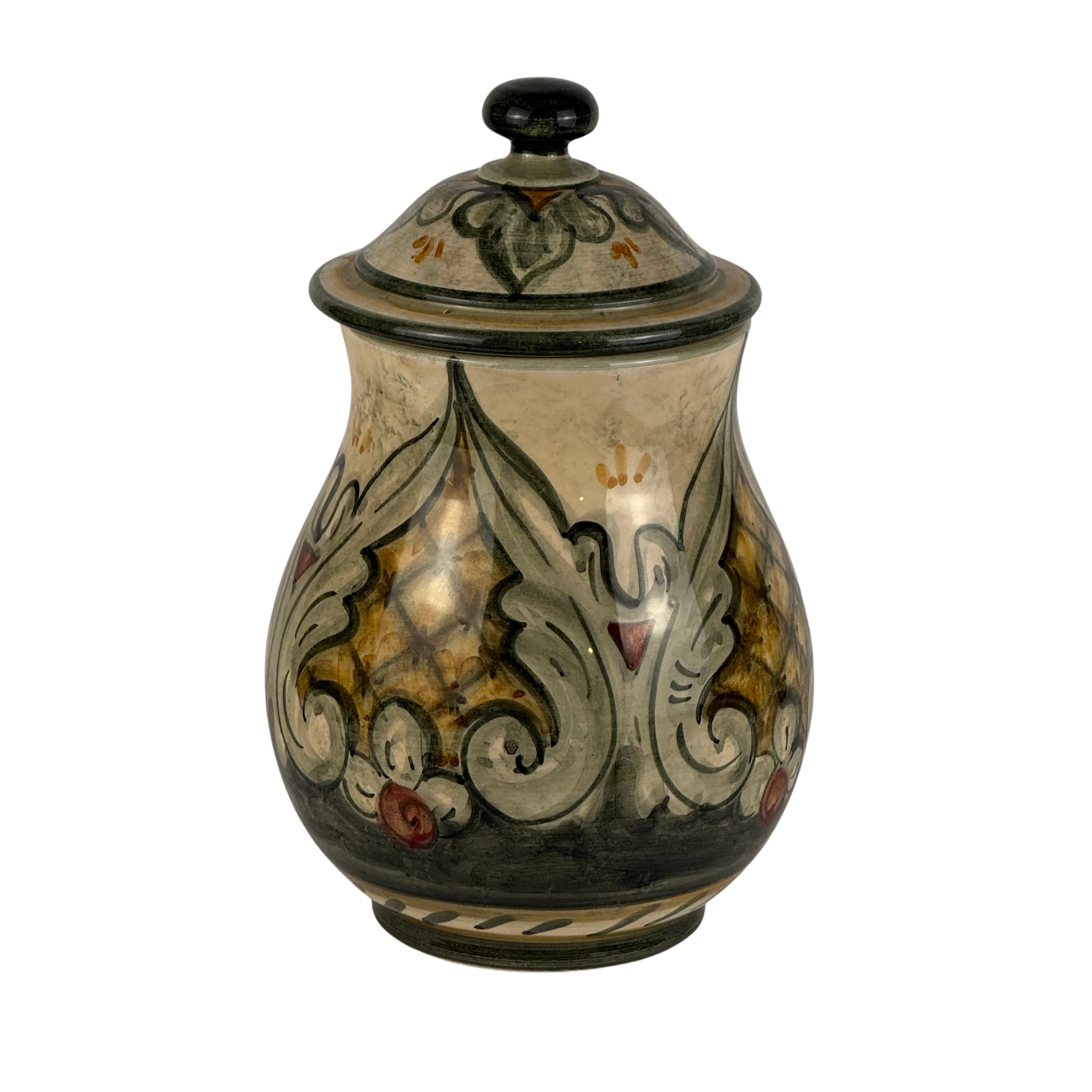 Vaso farmacia decoro verde