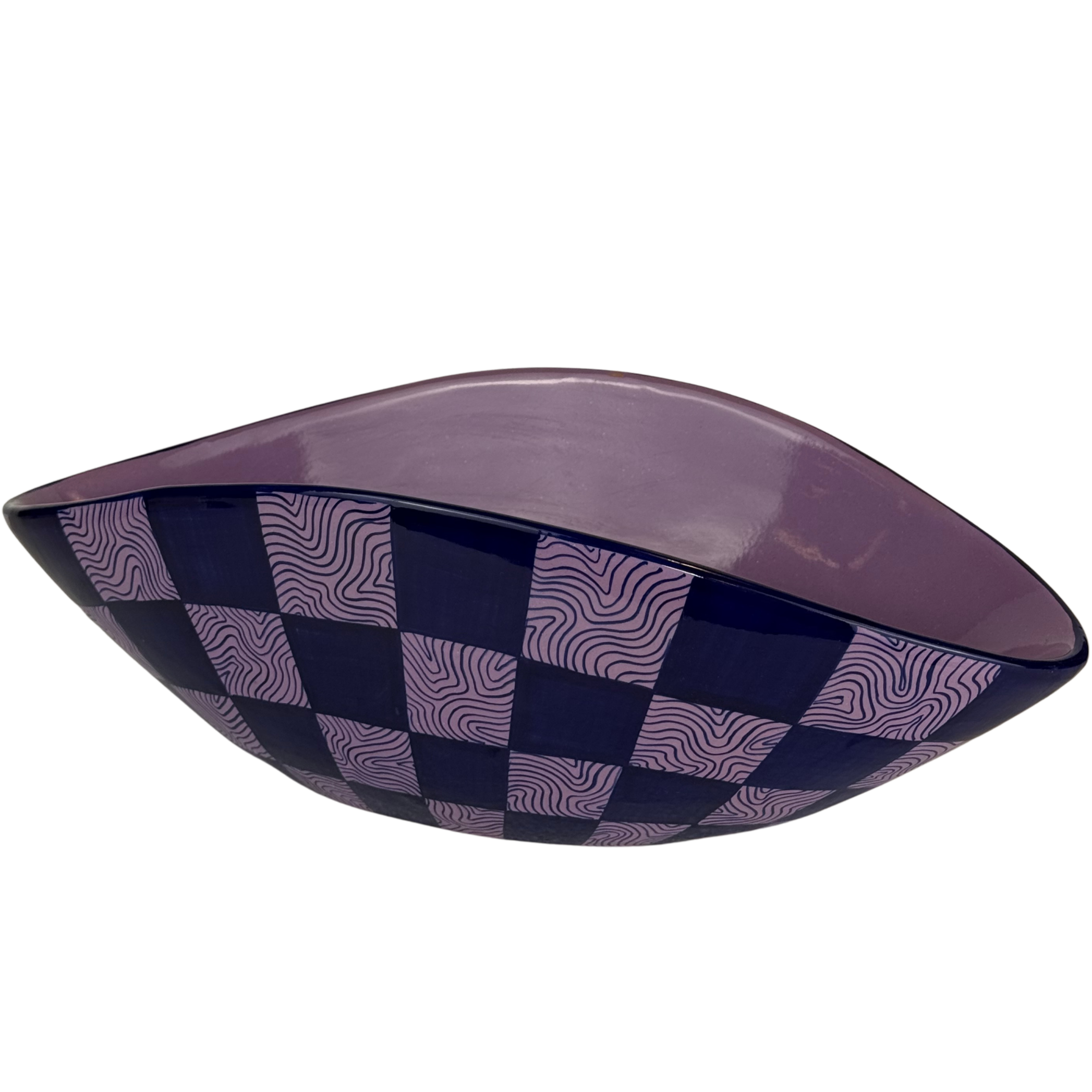 Bolo ovale blu/lilla
