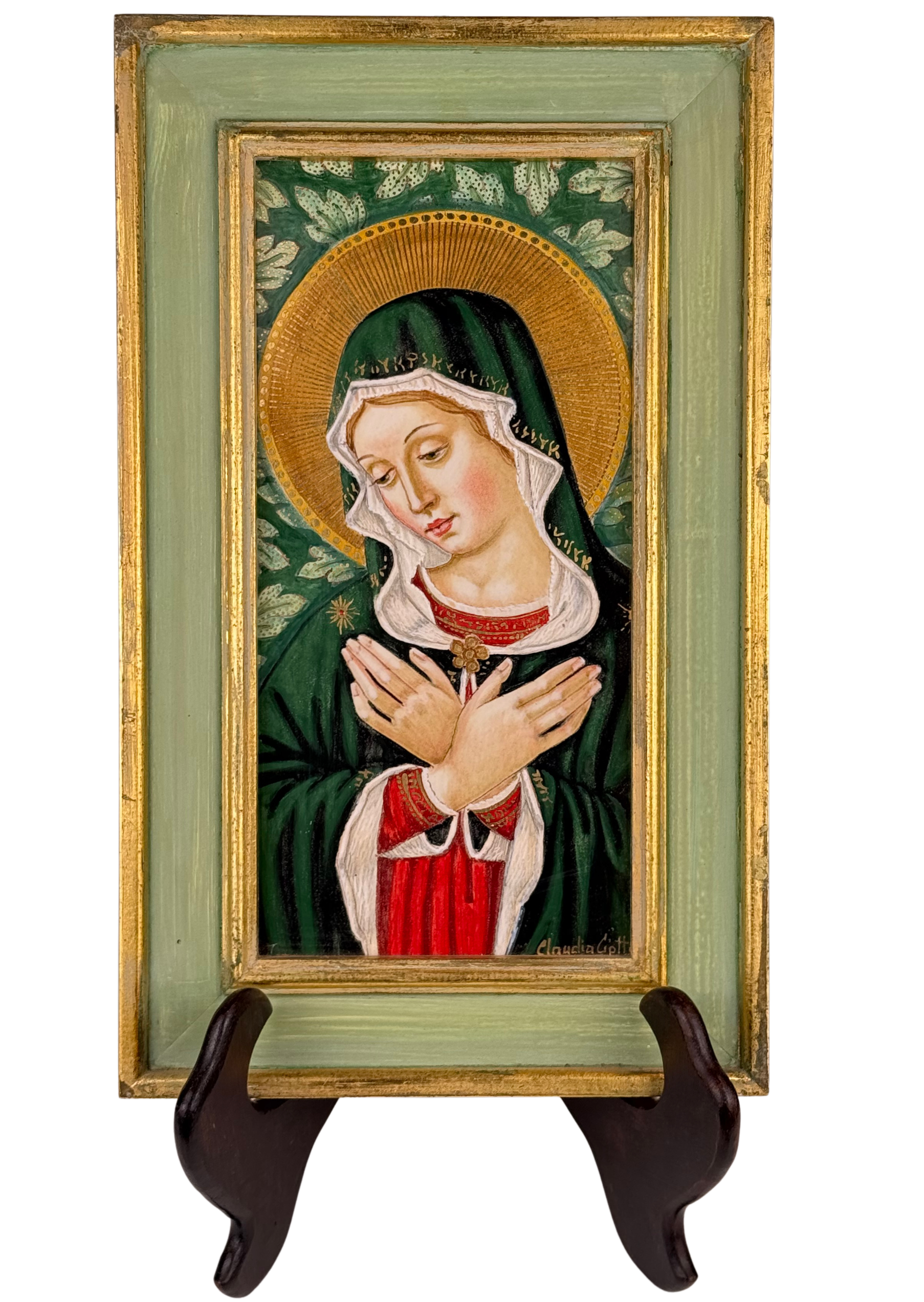 Quadro Madonna verde  Benozzo Gozzoli