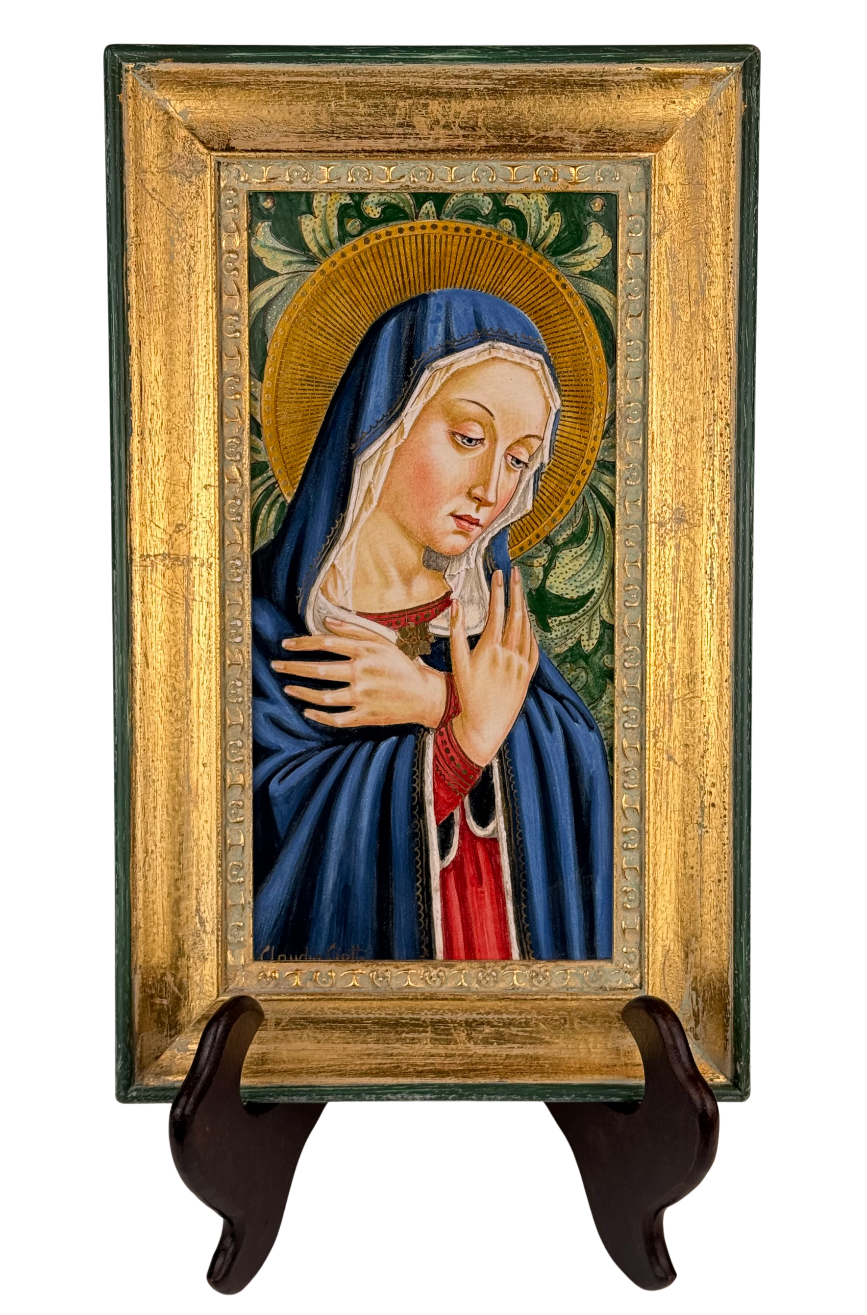 Quadro Madonna blù Nicolò Alunno