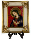 Quadro Madonna dell'Umiltà fondo rosso Gentile da Fabriano