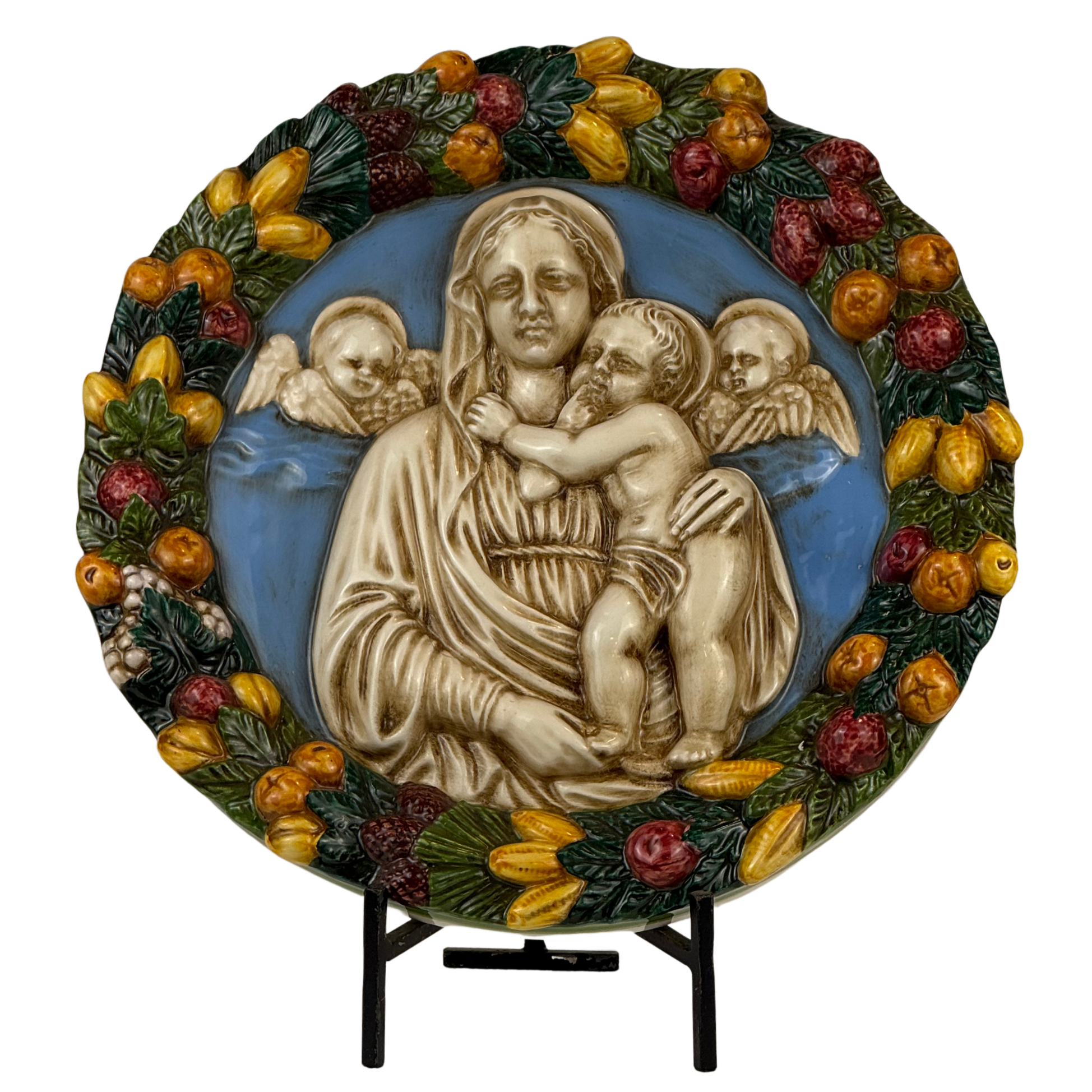 Madonna c/b e angeli rotonda