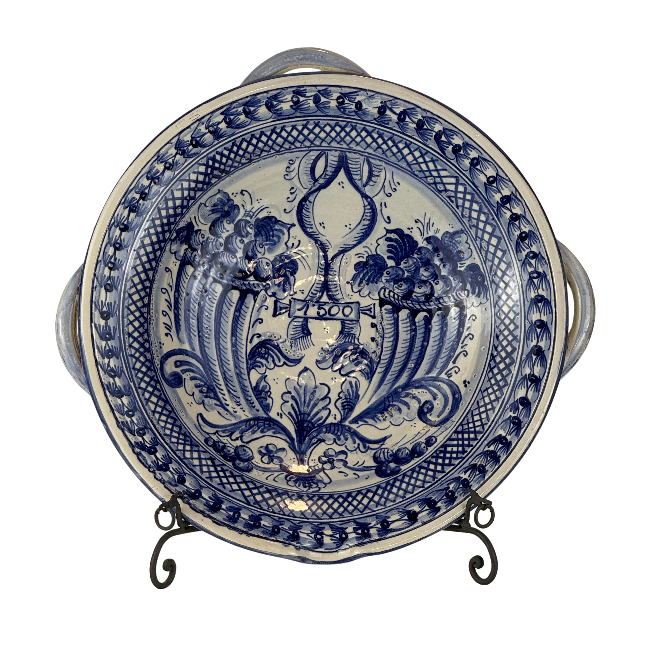 Centrotavola basso 3 manici cornucopie