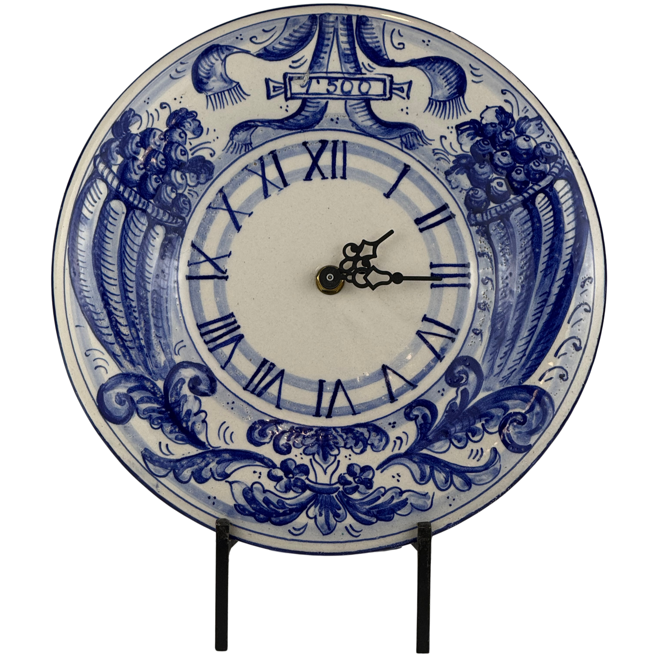 Orologio cornucopie bombato