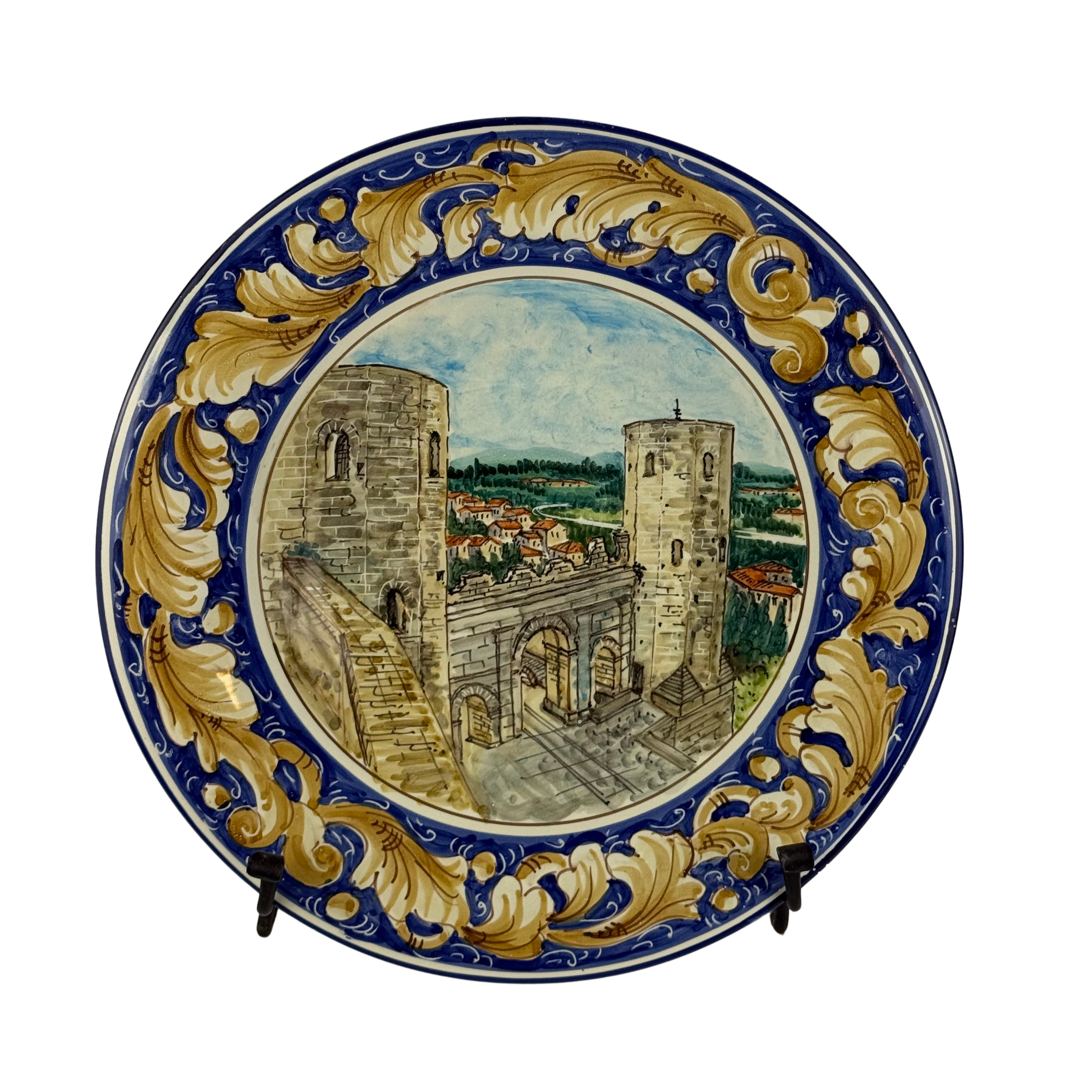 Piatto Scorcio Spello - Ø35 cm - Decoro B