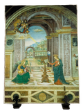 Mattonella fresco/calce  Annunciazione - 19x26 cm