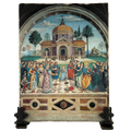 Frescoes/Lime tile - Disputation of Jesus with the Doctors - 13x17 cm