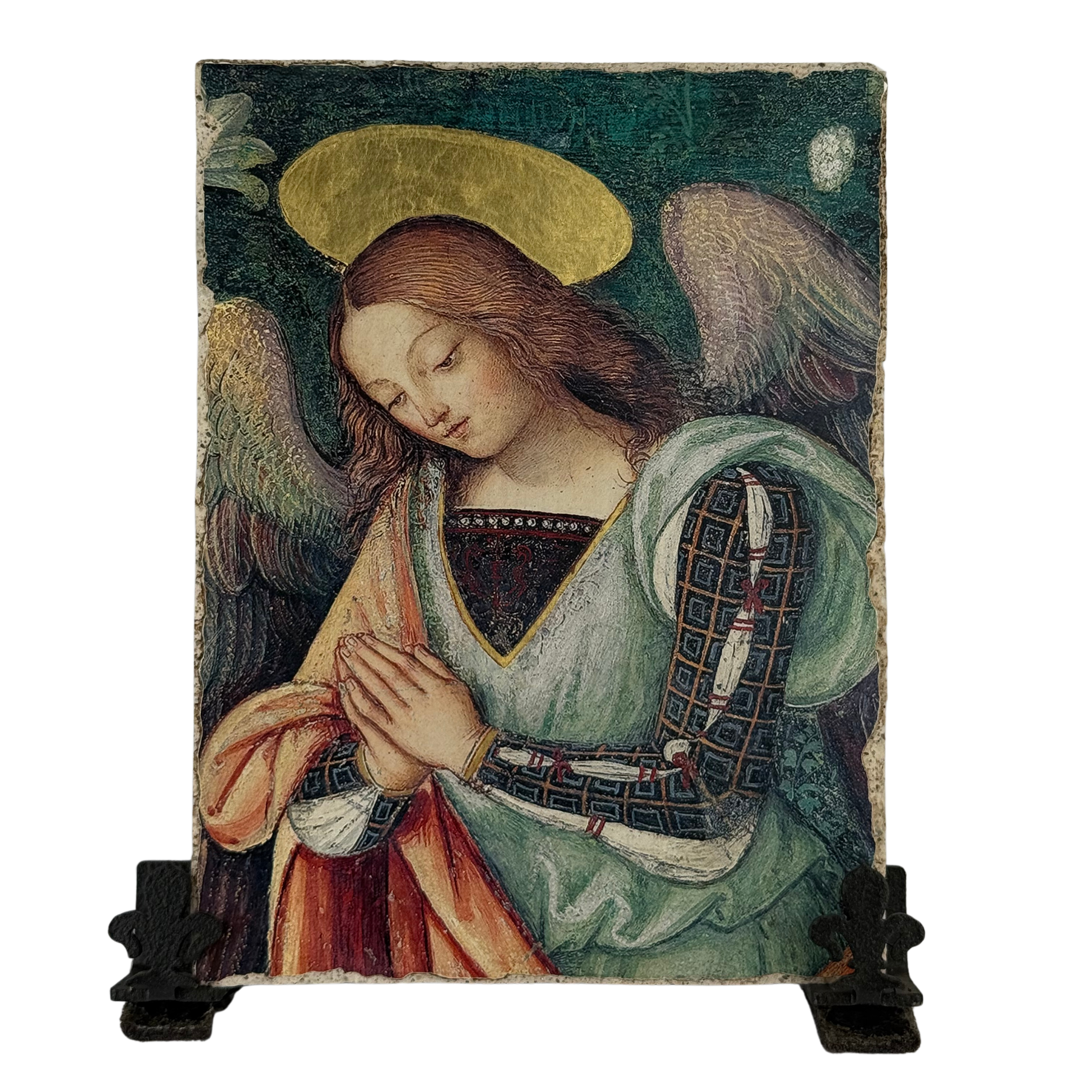 Mattonella fresco/calce  Part. Angelo Natività - 12x16 cm