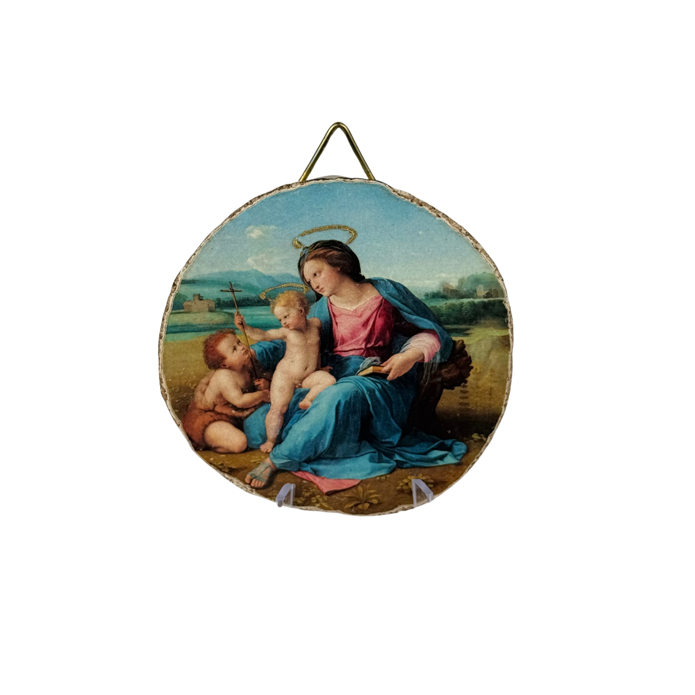 Medaglione fresco/calce  Madonna d'Alba