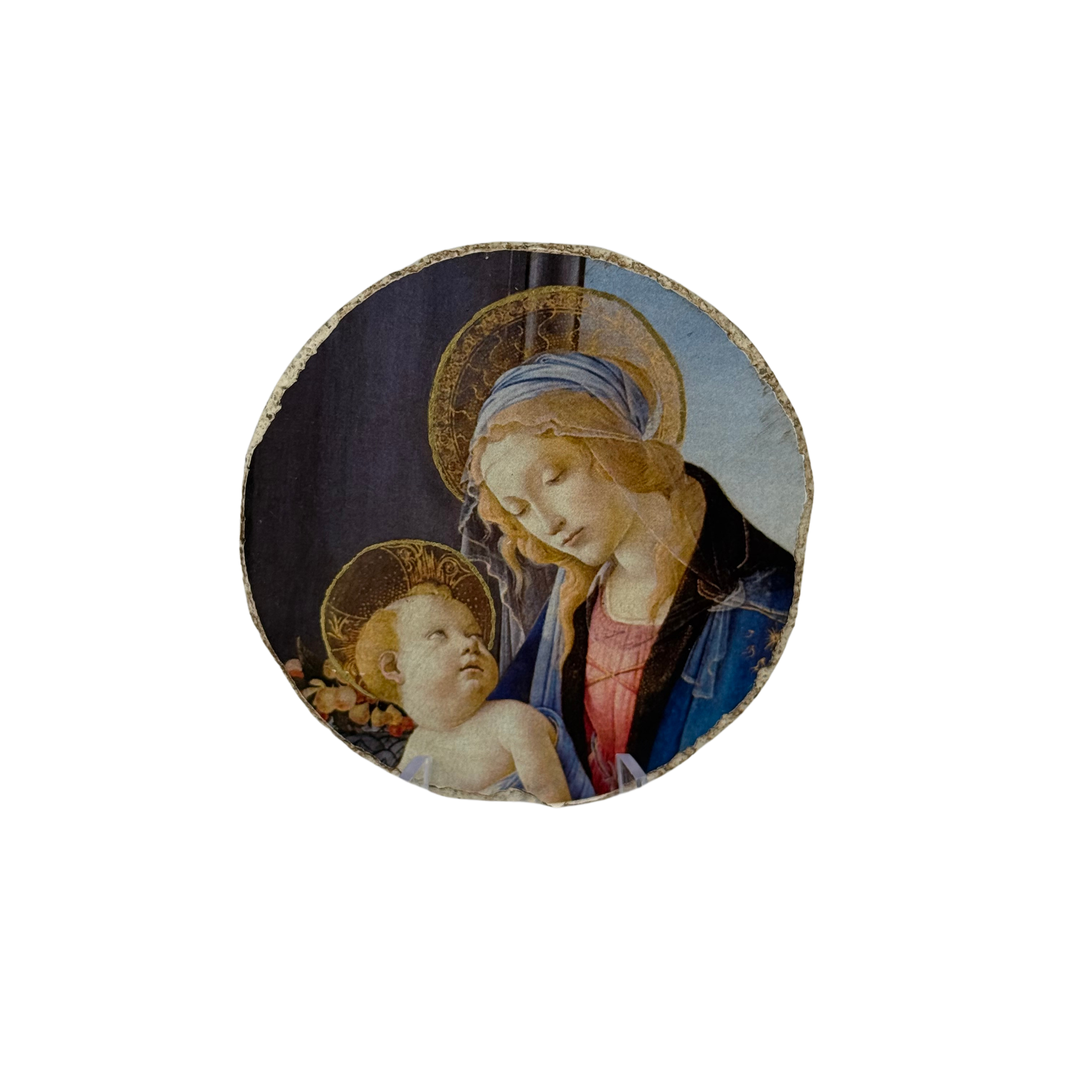 Medaglione fresco/calce  Madonna del Libro