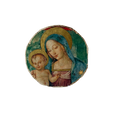Fresh medallion/lime Madonna with Child