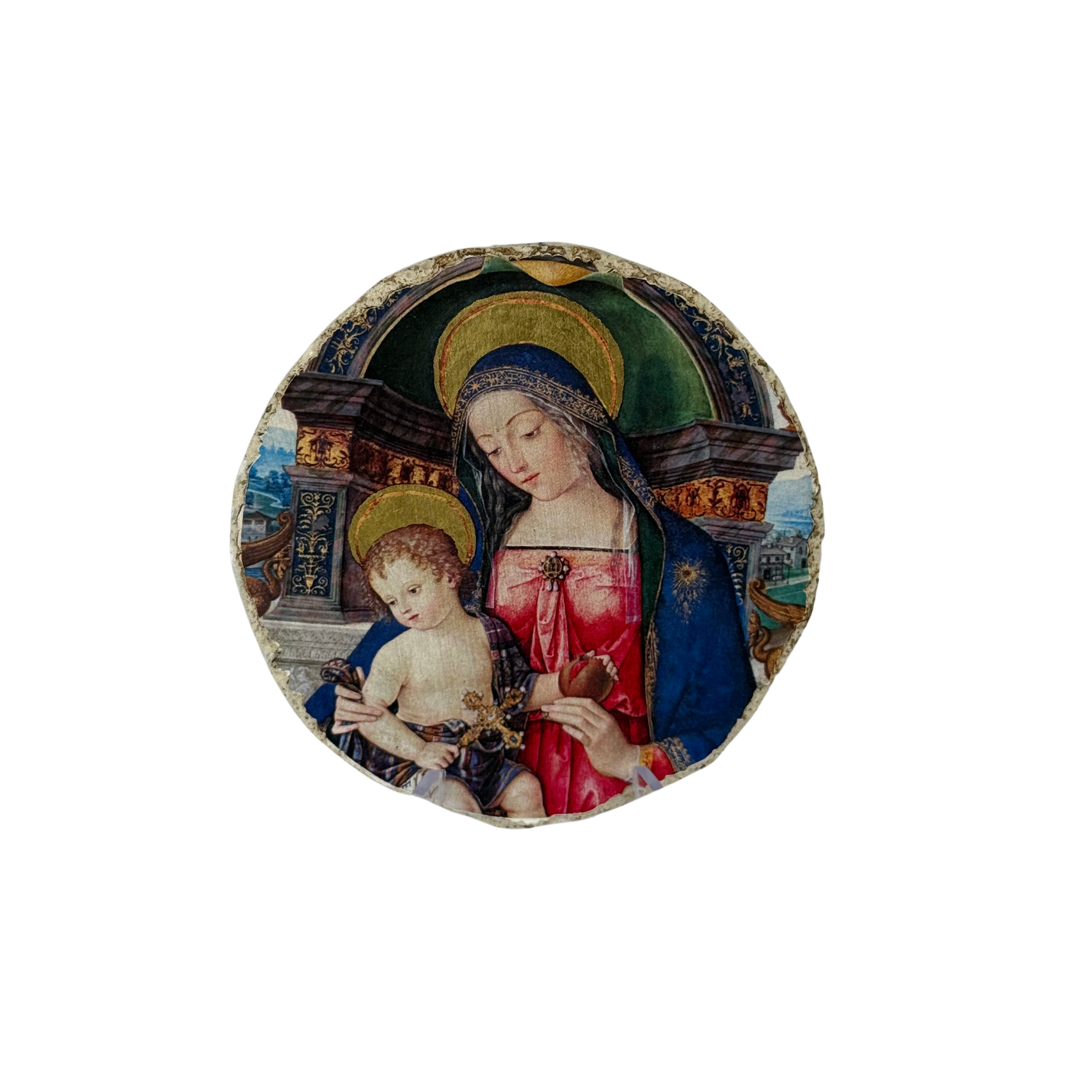 Fresh medallion/lime Santa Maria dei Fossi Altarpiece