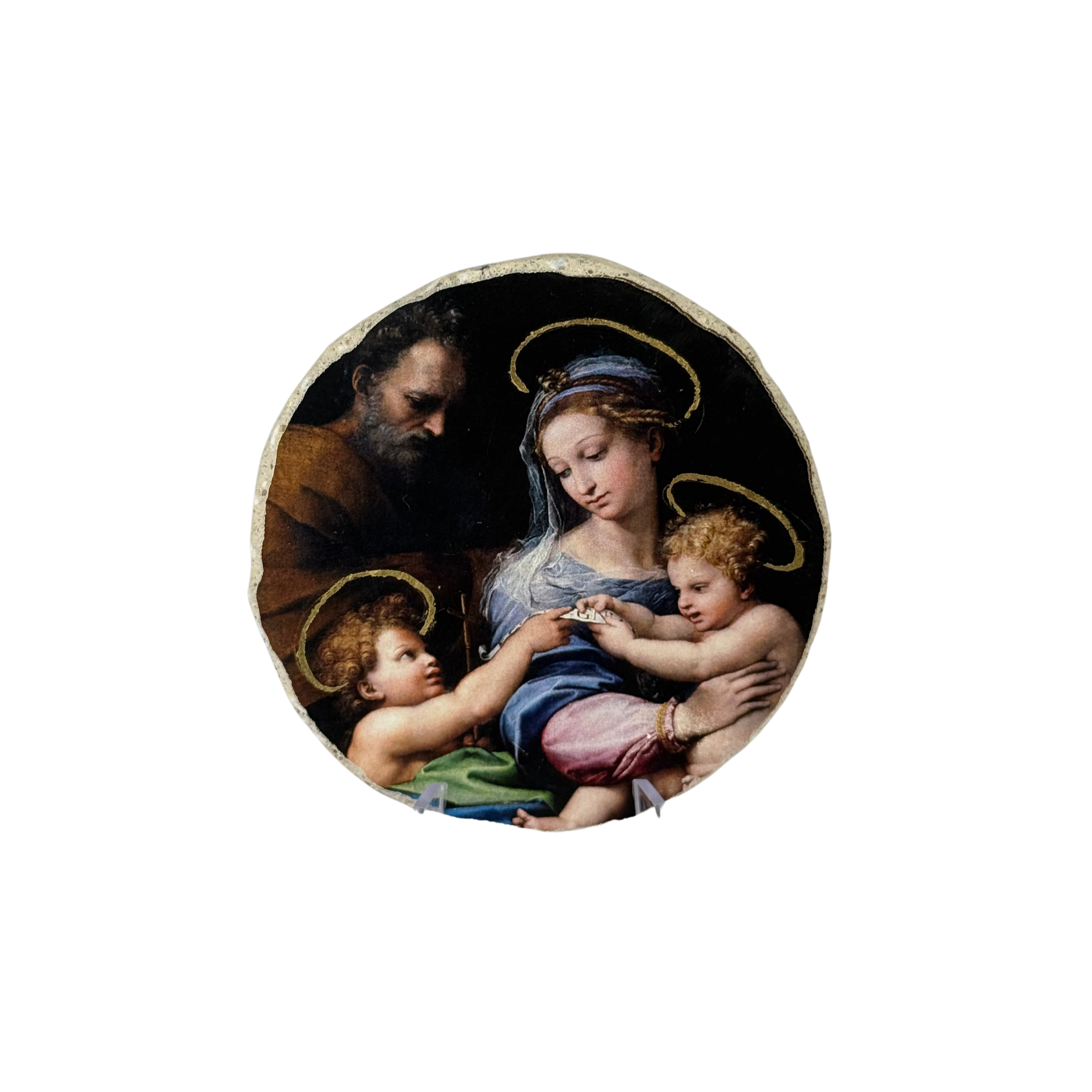 Medaglione fresco/calce  Madonna della Rosa