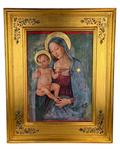 Oil on canvas painting - Madonna with Child - 49x61 cm