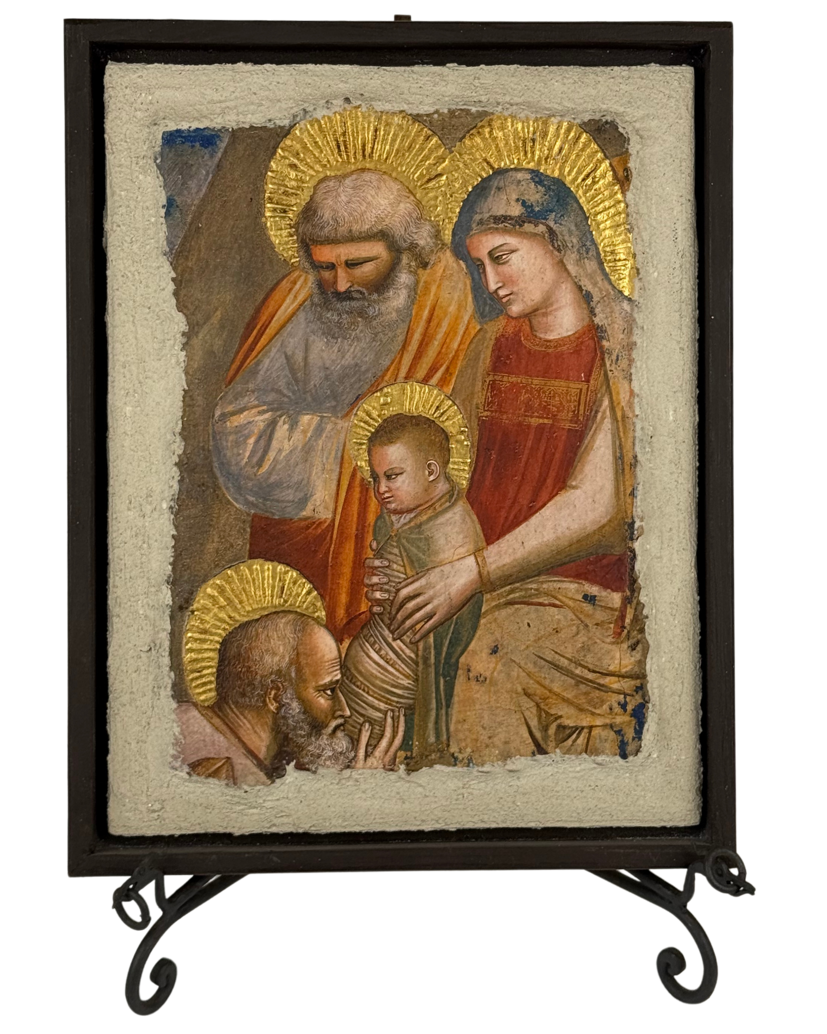 Sacred Family fresco/lime painting