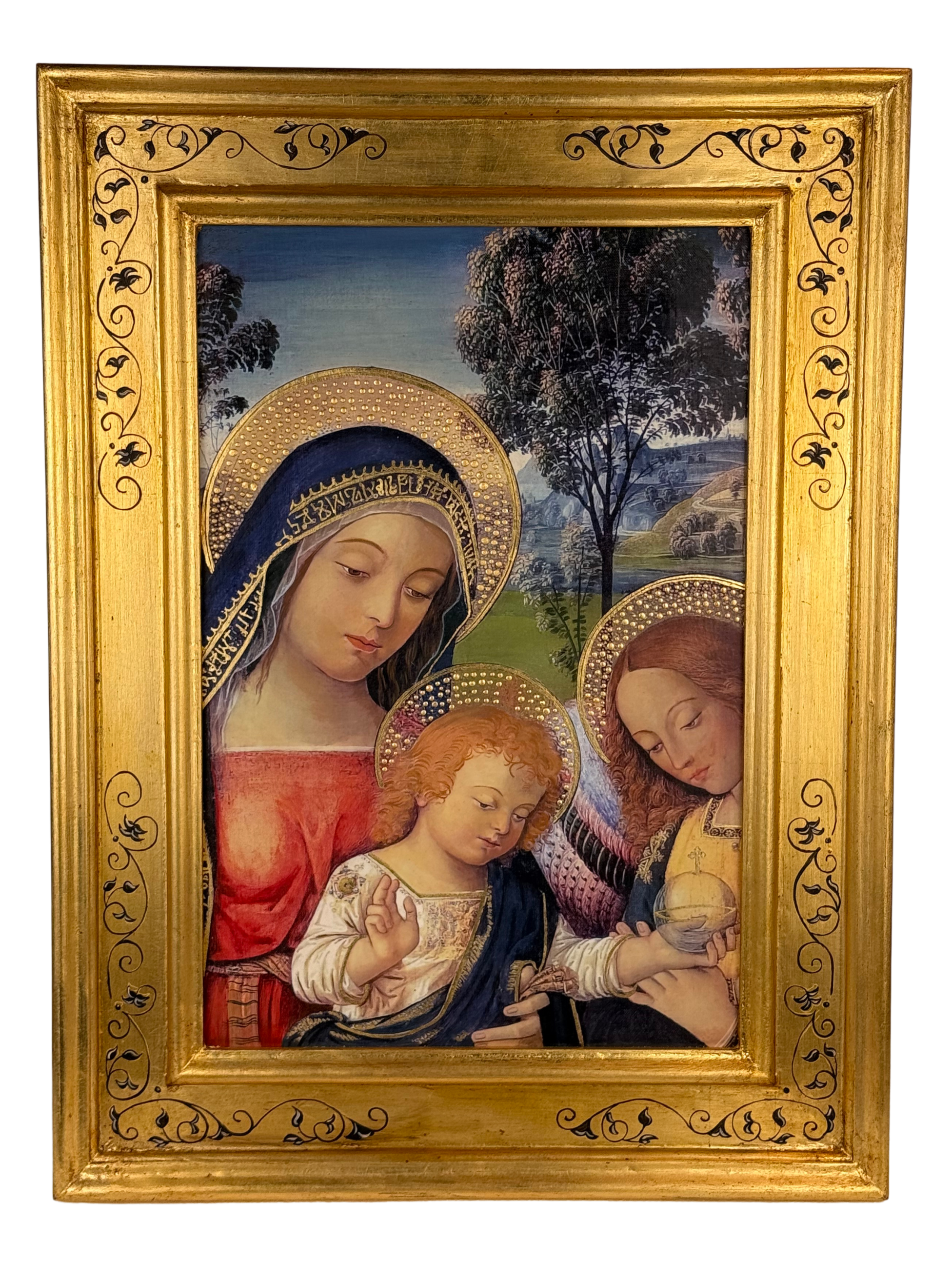 Quadro Madonna della Pace olio/tela - 44x50 cm