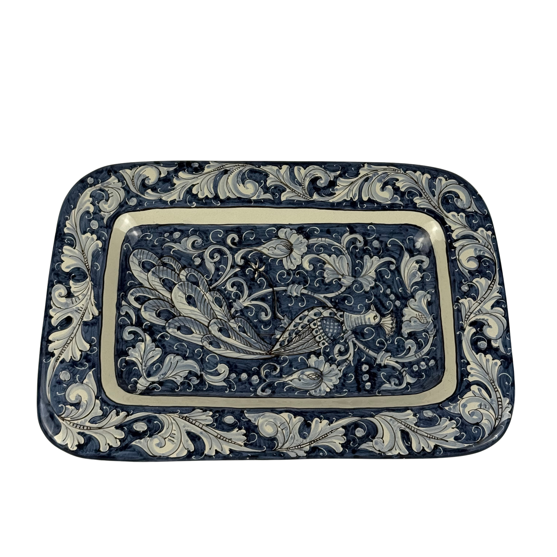 Piatto rettang. blu - 29x36 cm