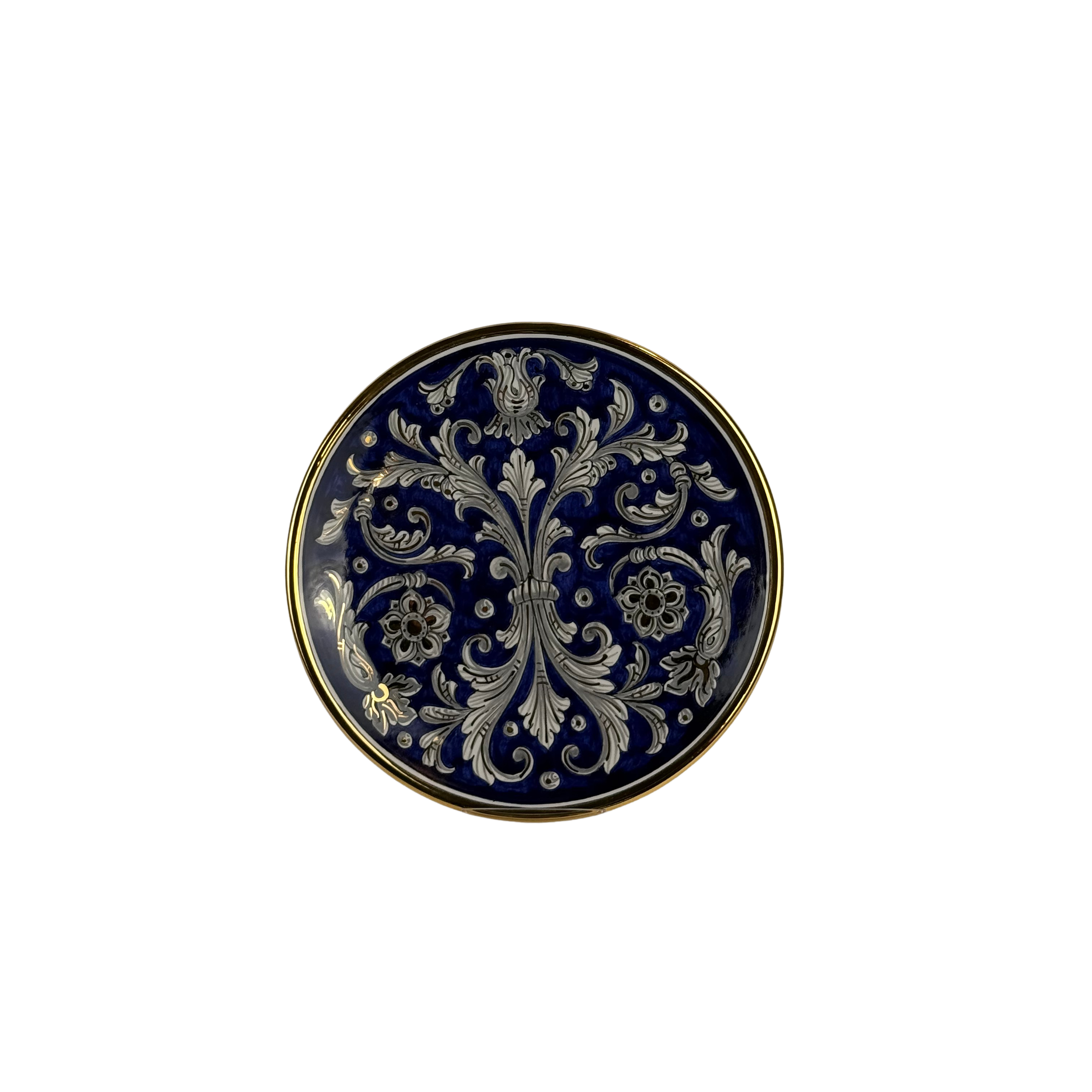 Piatto Blu/Oro - Ø20 cm