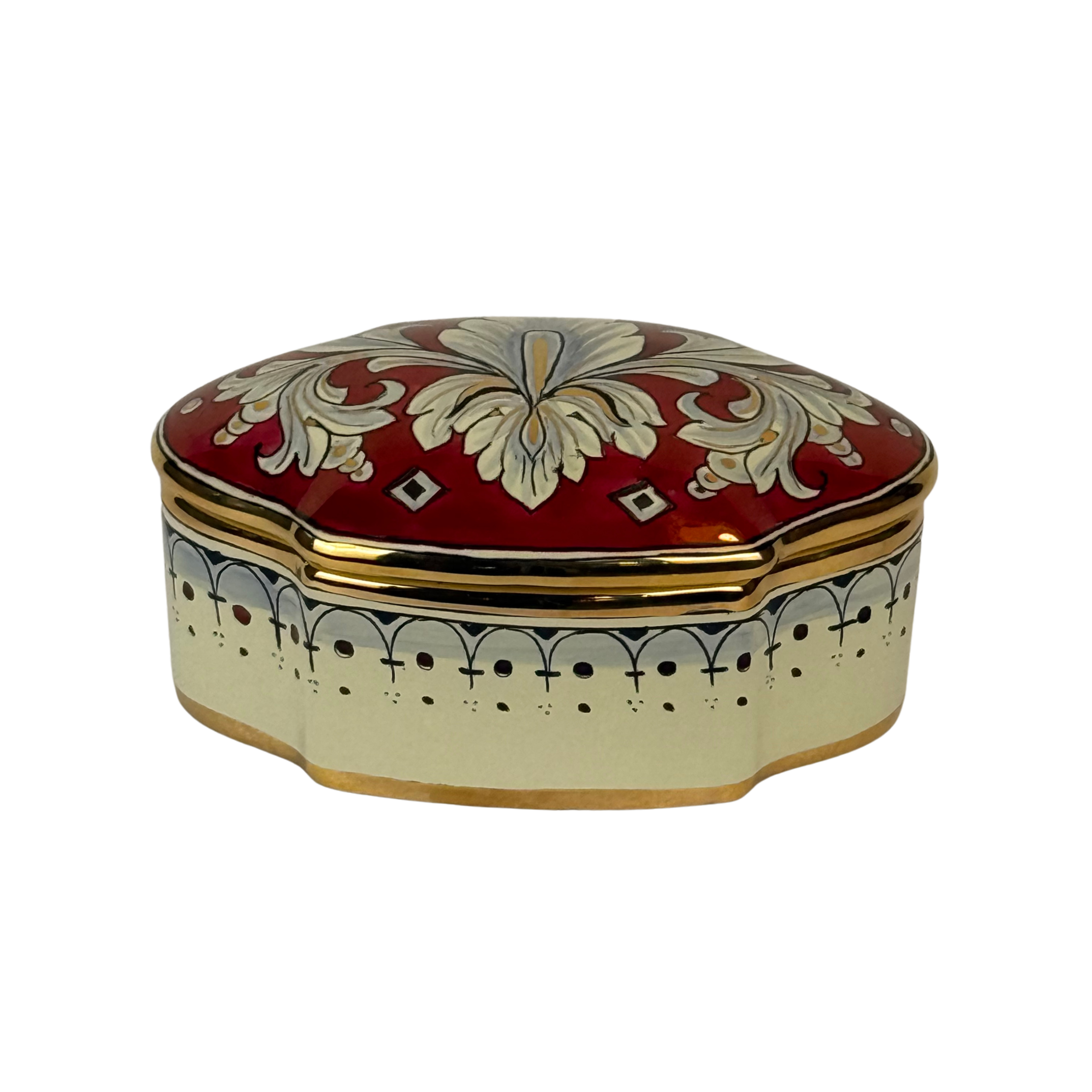Scatola ovale Rub/Oro