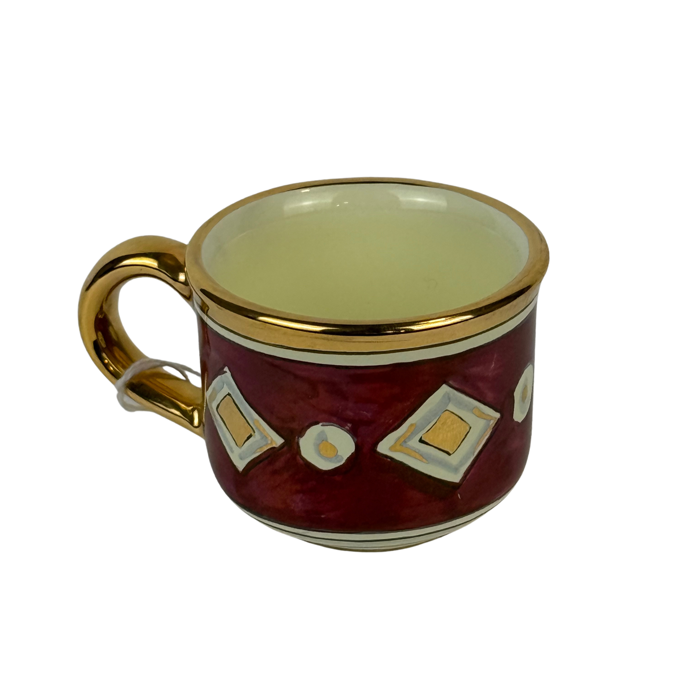 Tazzina caffè Rub/Oro econ.