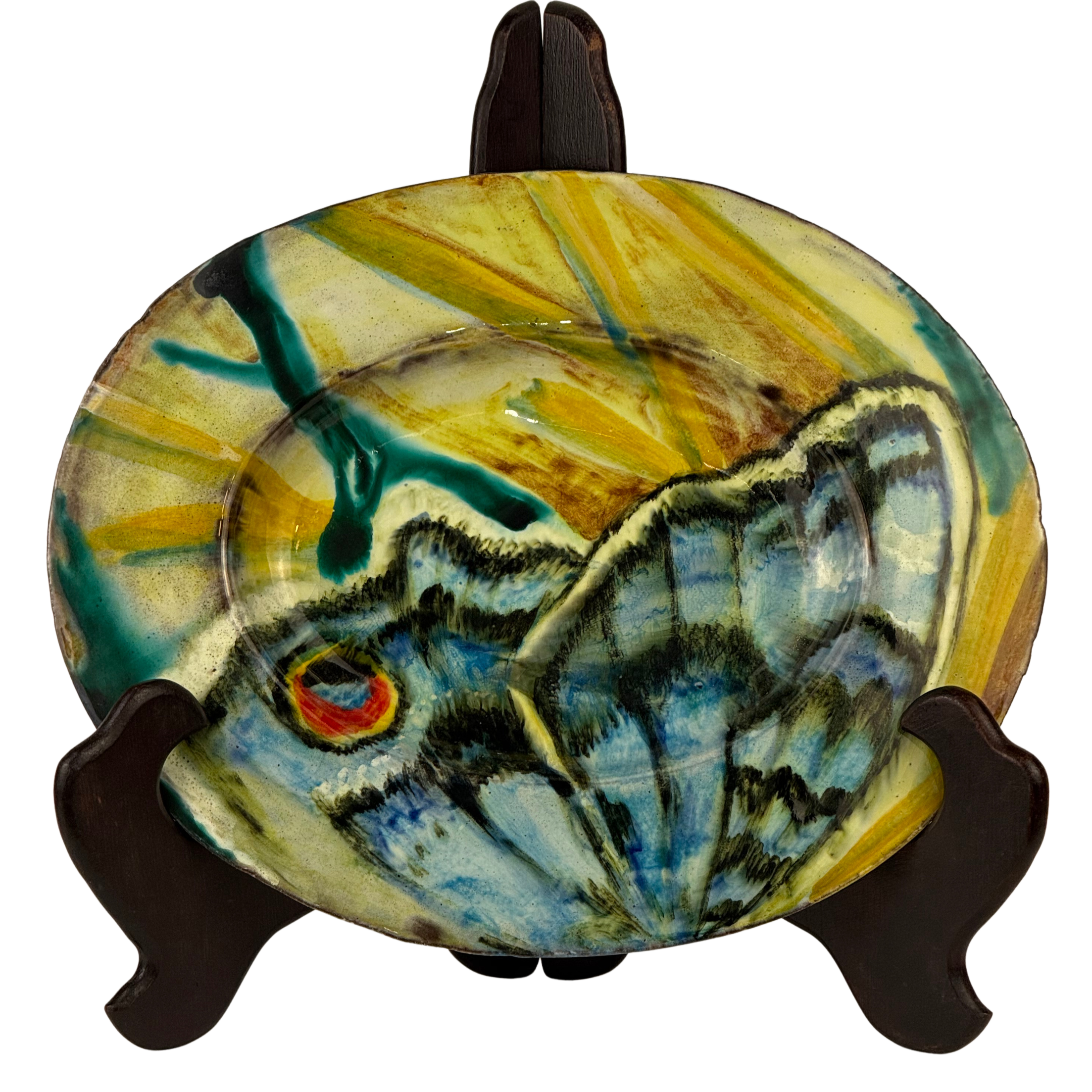 Oval butterfly plate
