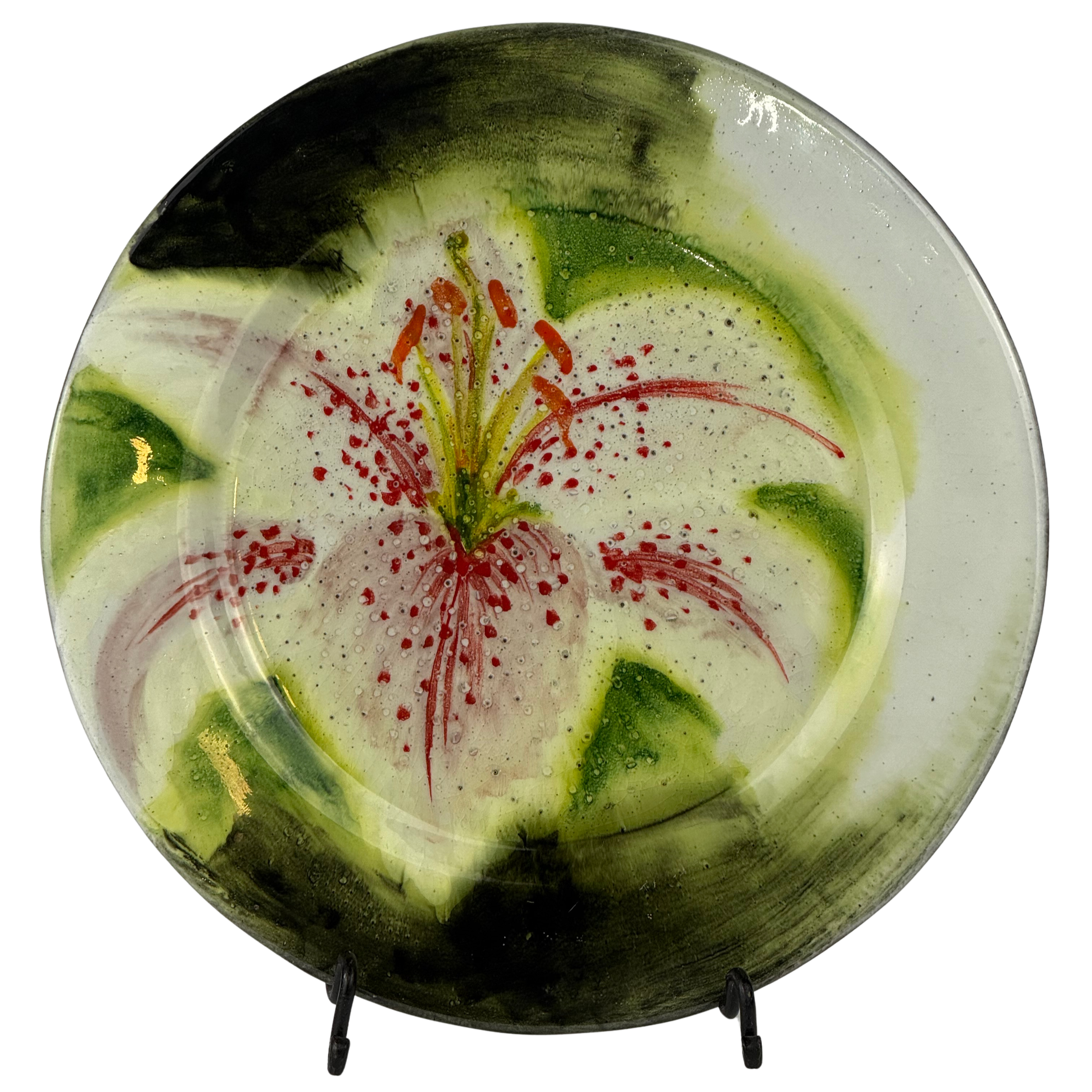 Piatto fiore rotondo