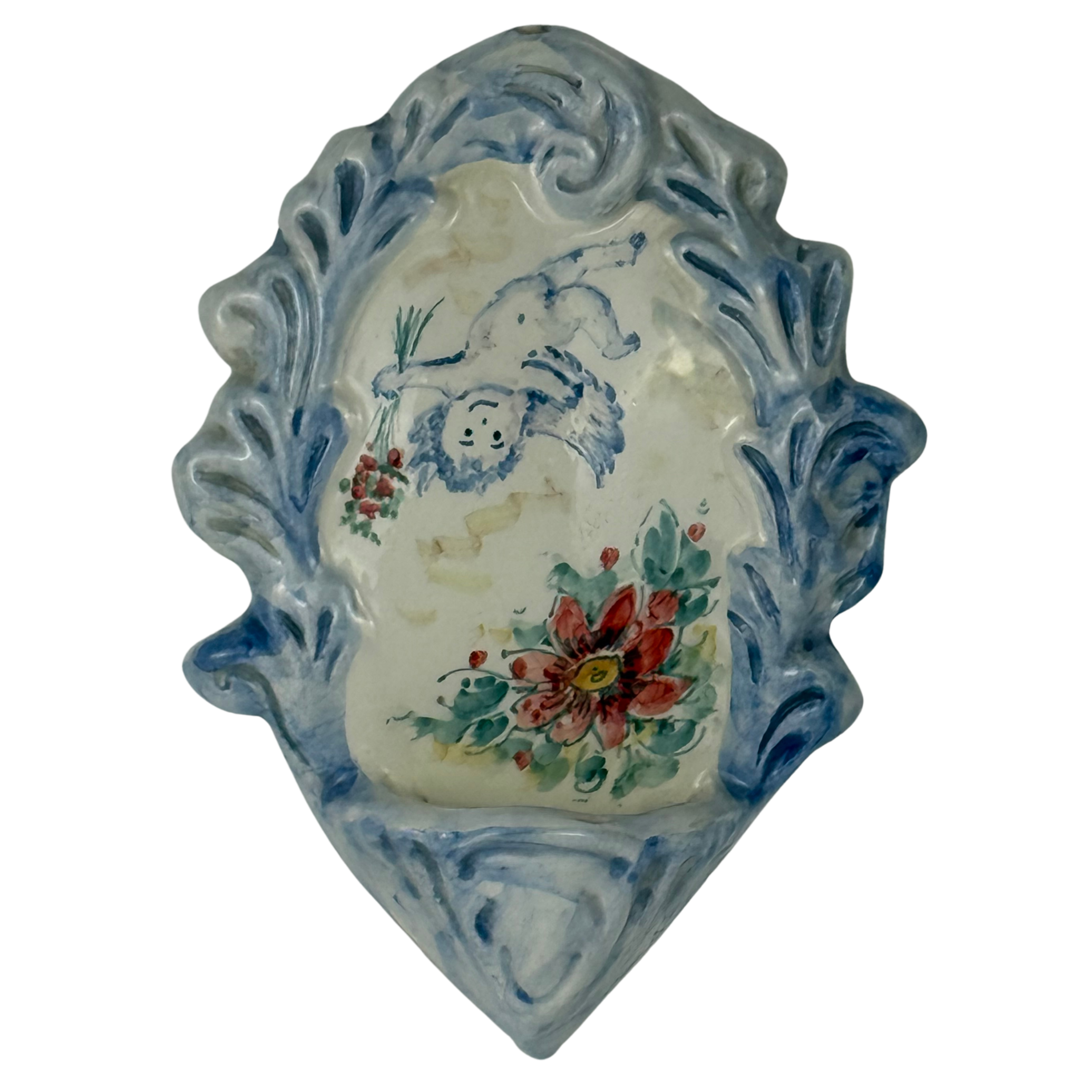 Large holy water font